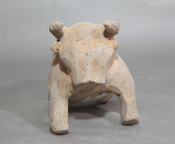 魏晋泥质灰陶牛