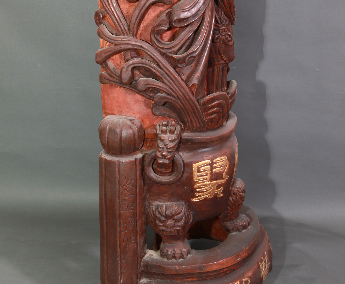 鸳鸯情思木雕刻