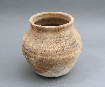 旋纹红陶罐